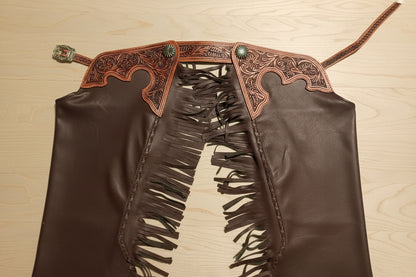 Custom-Made Leather Western Chaps – Handcrafted