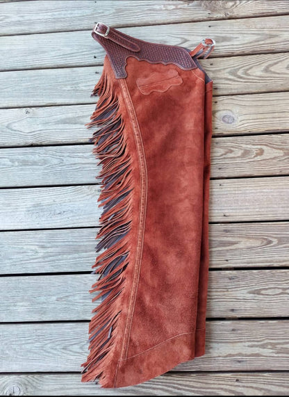 Custom-Made Leather Western Chaps – Handcrafted