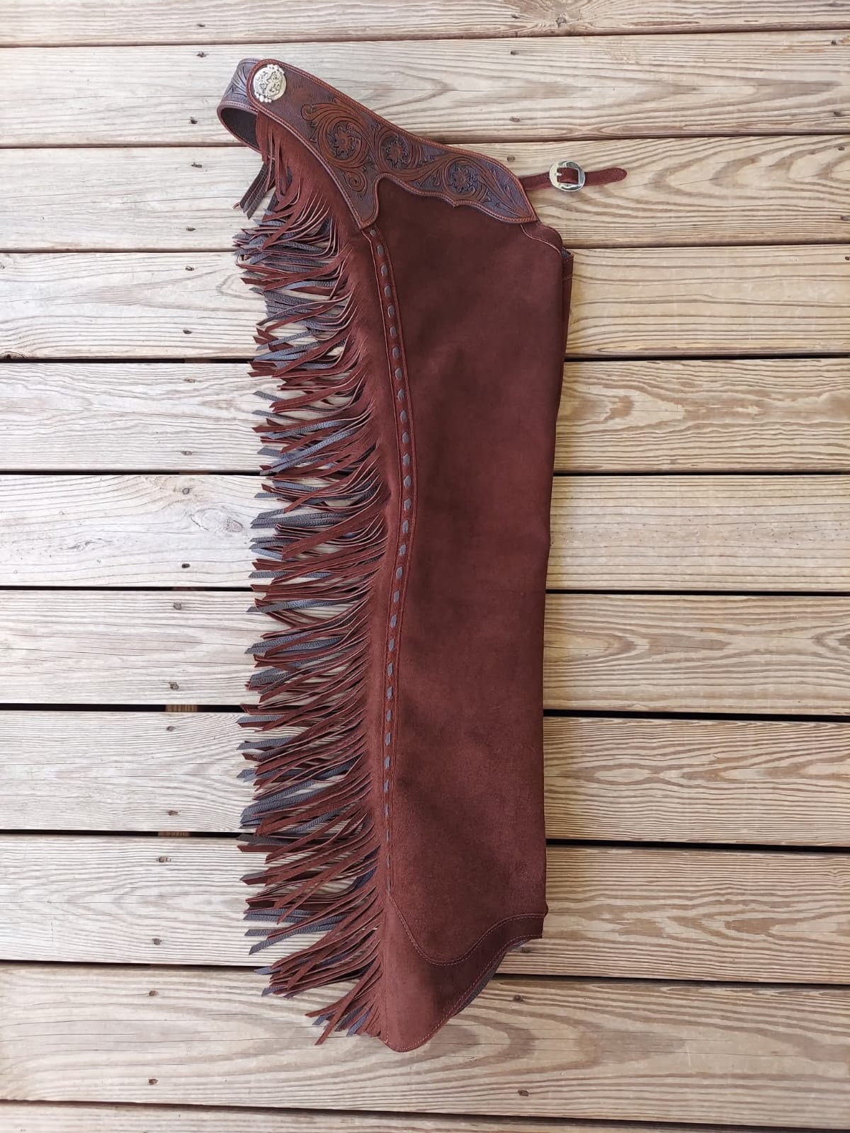 Custom-Made Leather Western Chaps – Handcrafted