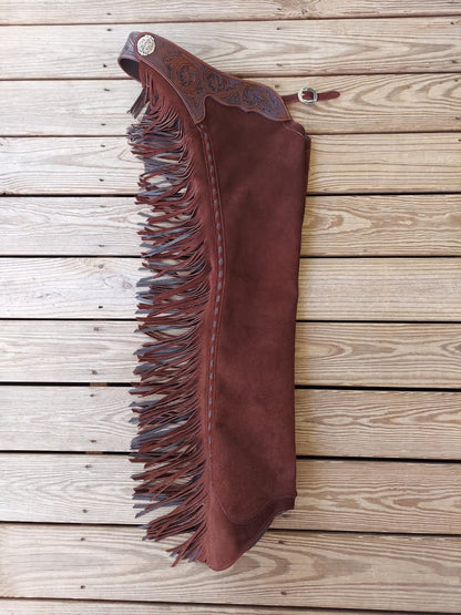 Custom-Made Leather Western Chaps – Handcrafted