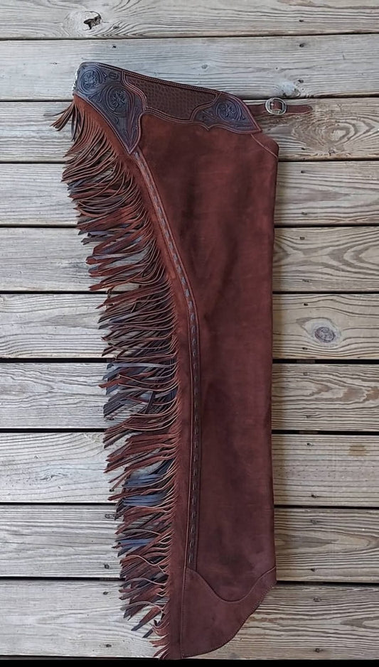Custom-Made Leather Western Chaps – Handcrafted