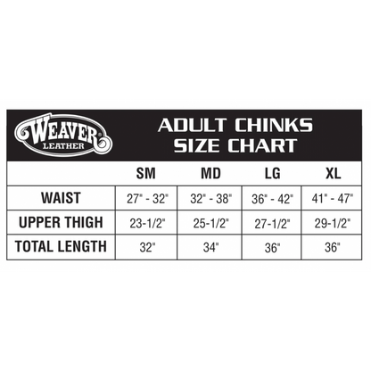 taille des chinks weaver leather 