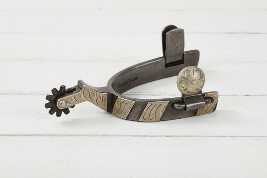 Classic Equine Antique Spurs avec ornements en argent, confort et style pour le cavalier western