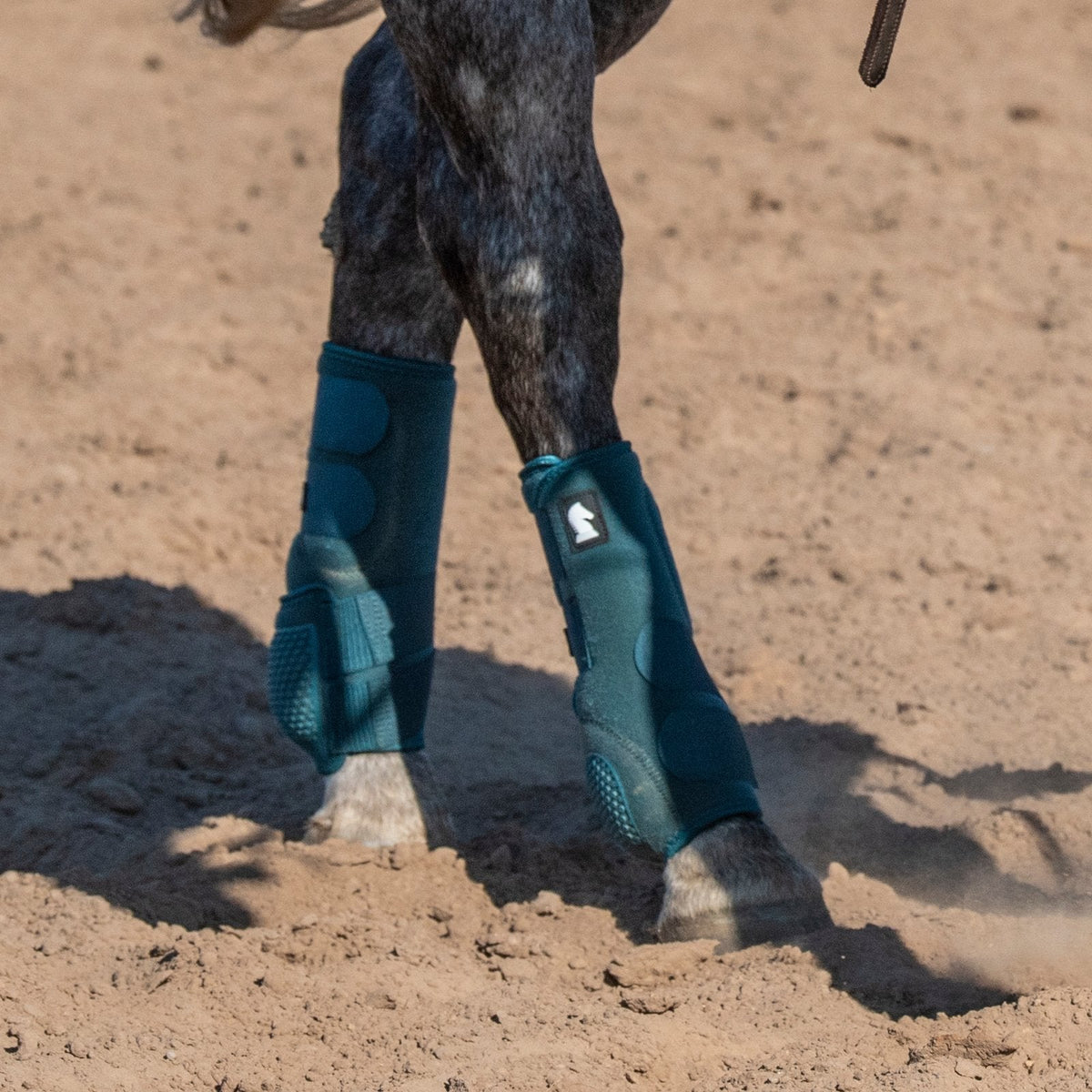 Guêtres postérieures Classic Equine Flexion by Legacy2 avec système de soutien Cradle Fetlock sur cheval 