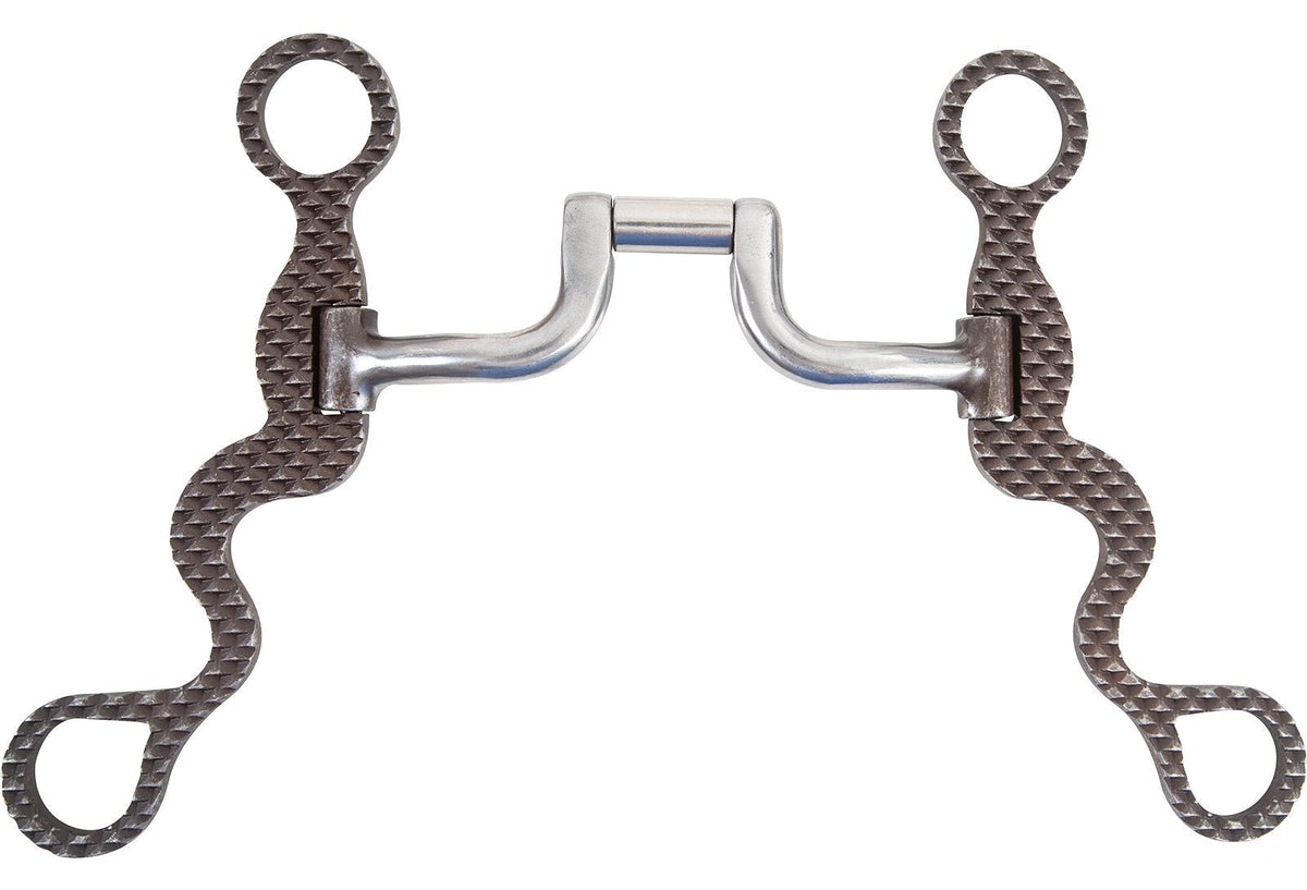 Mors Classic Equine Square Hinge Port Calvary Shank 8 pouces à charnière pour cheval de performance western