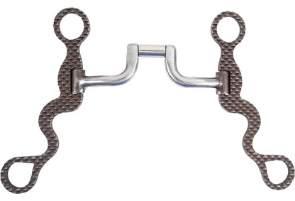 Mors Classic Equine Square Hinge Port Calvary Shank 8 pouces à charnière pour cheval de performance western