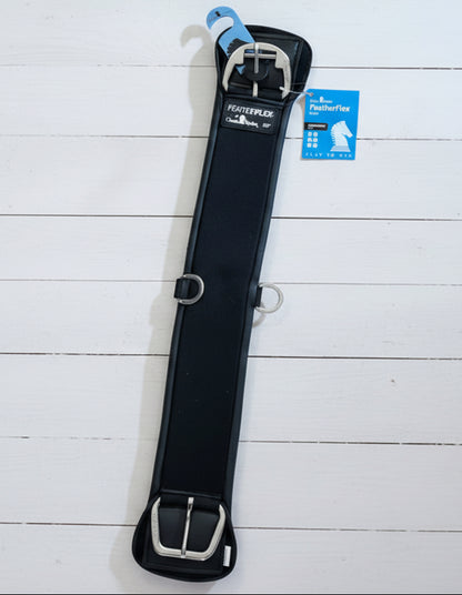 Sangle western Feather Flex Classic Equine conçue pour le confort du cheval et la stabilité de la selle noire
