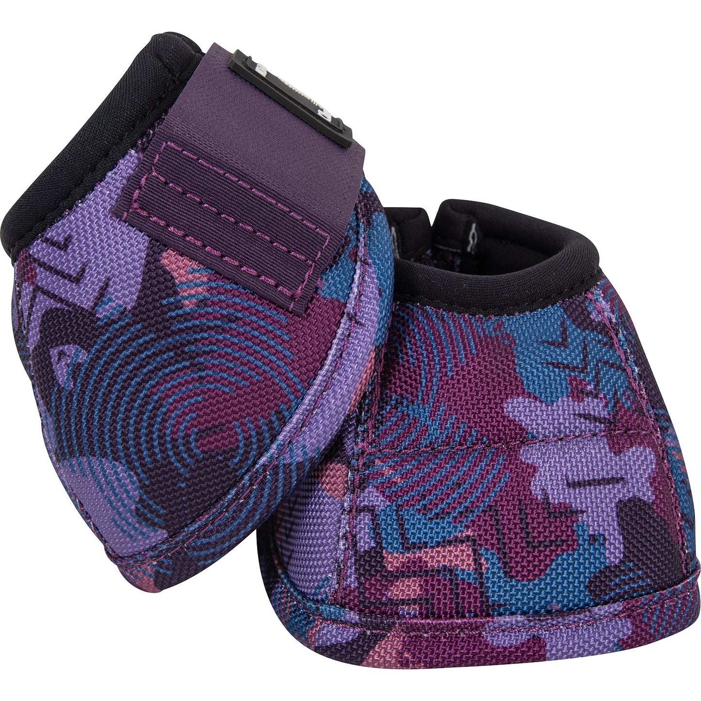 Cloches western Classic Equine DynoTurn purple camo pour la protection des sabots du cheval
