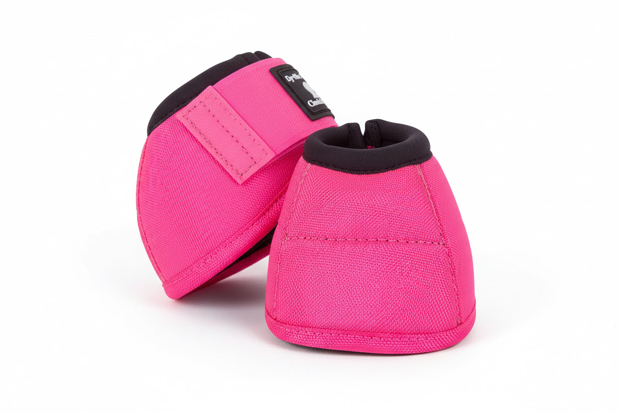 Cloches western Classic Equine DynoTurn hot pink (rose) pour la protection des sabots du cheval
