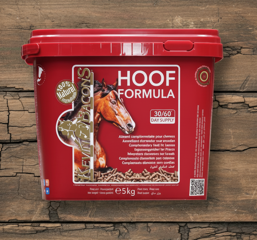 Complément alimentaire Kevin Bacon’s Hoof Formula en granulés pour la santé du sabot du cheval
