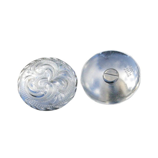 Conchos avec vis Chicago Hansen Silver USA