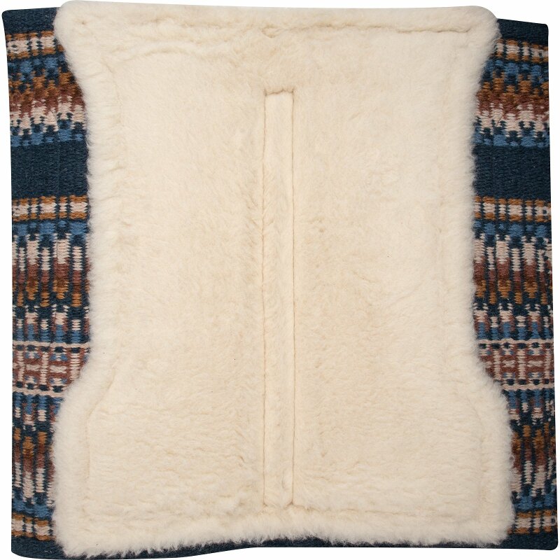 dessous du Pad western Classic Equine Sensorflex Wool Top 81 x 86 cm coloris navy buckskin - tapis western en laine haute qualité pour cheval
