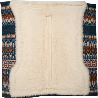dessous du Pad western Classic Equine Sensorflex Wool Top 81 x 86 cm coloris navy buckskin - tapis western en laine haute qualité pour cheval
