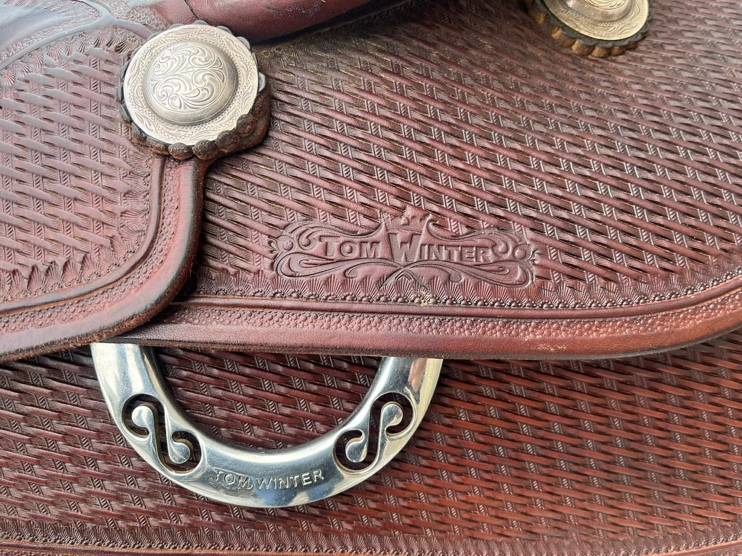 detail Selle de reining Tom Winter avec arçon 55S