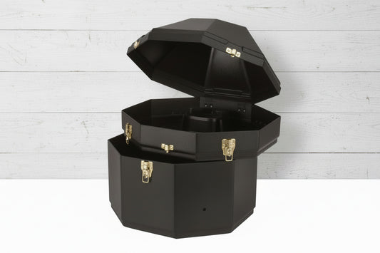 Double rangement pour chapeaux western, protège contre poussière et chocs
