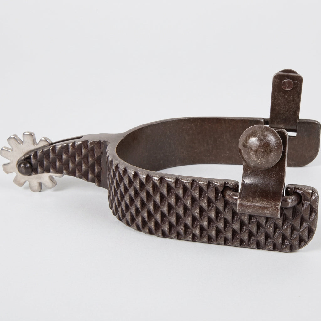 Éperons western Rasp Roper Spurs de Classic Equine avec finition effet râpe