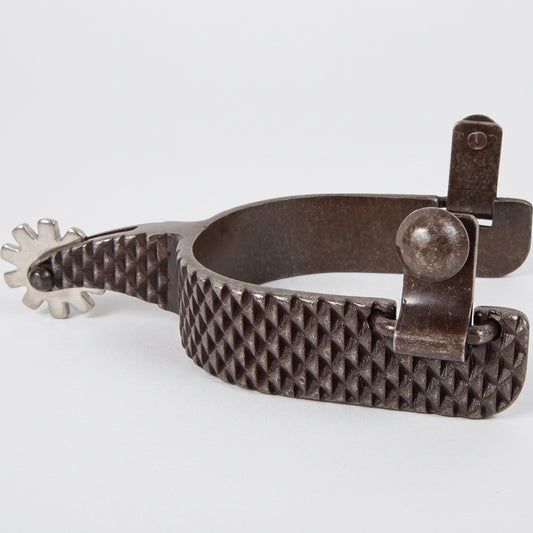 Éperons western Rasp Roper Spurs de Classic Equine avec finition effet râpe