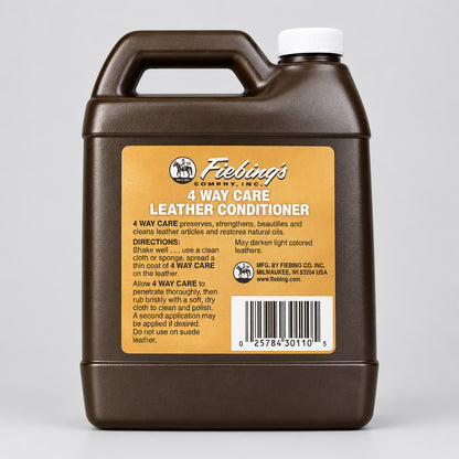 Fiebing's 4 Way Care Leather Conditioner 946 ml pour nettoyer nourrir protéger et faire briller le cuir