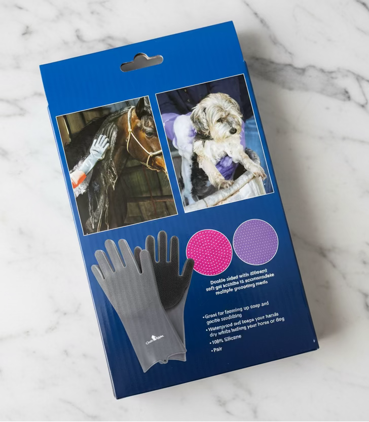 Silicone Grooming Gloves – Classic Equine 