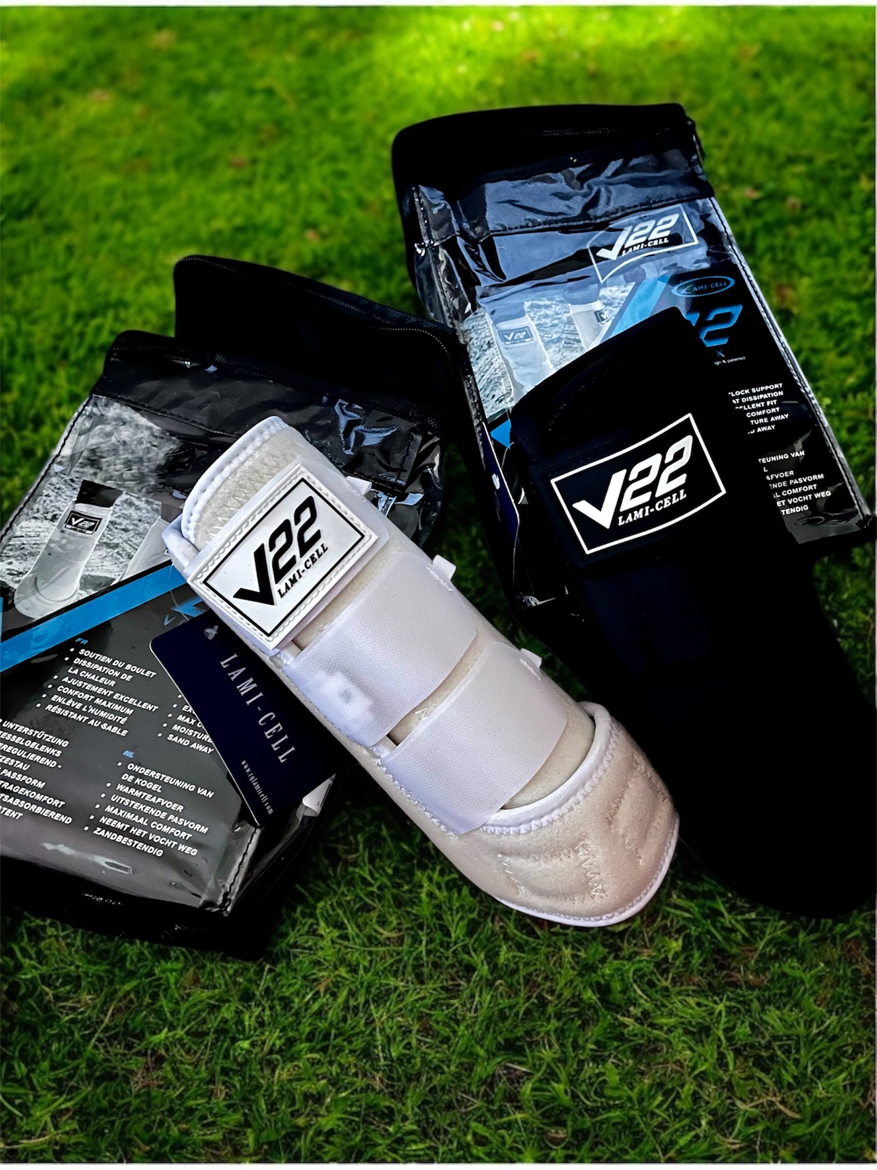 Guêtres Lami-Cell V22 Ventex pour cheval, protection respirante des membres
