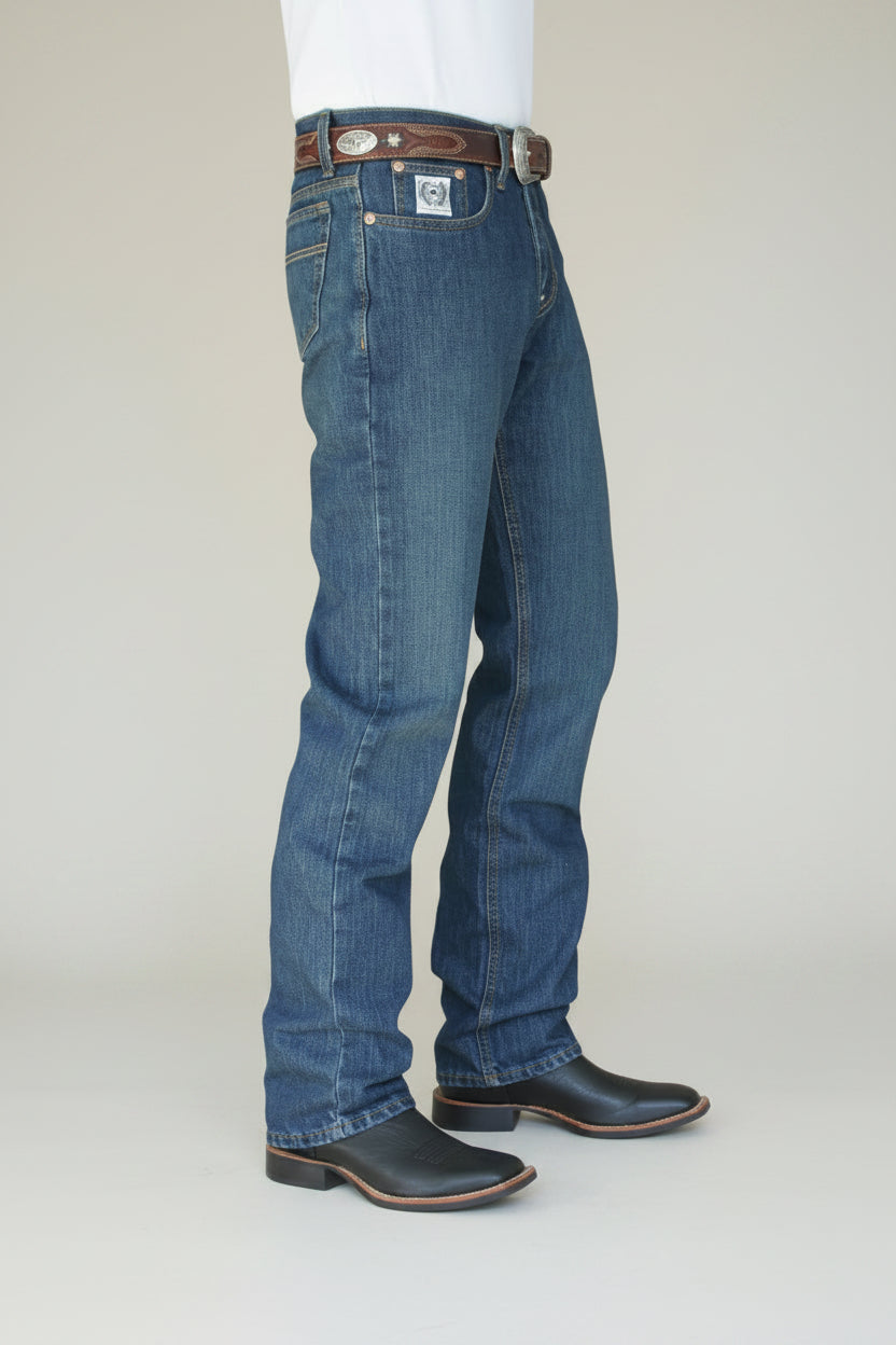 Jean homme Cinch White Label, coupe western pour usage quotidien et équitation
