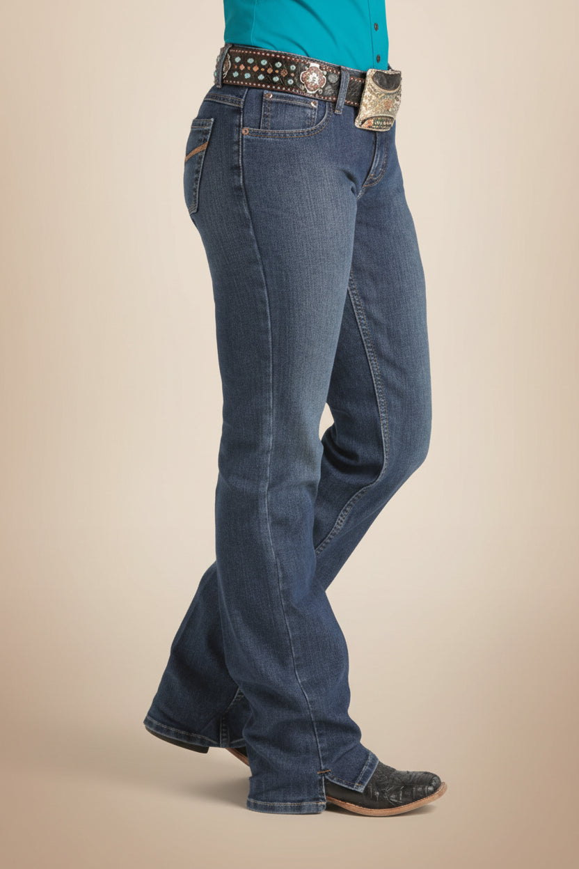 Jean femme Cinch Kylie, coupe western confortable pour équitation et usage quotidien
