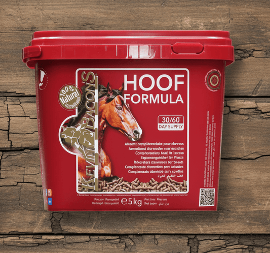 Complément alimentaire Kevin Bacon’s Hoof Formula en granulés pour la santé du sabot du cheval
