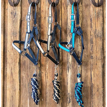 Licol Idaho en polypropylène avec longe assortie – boucles Bernard Fonck