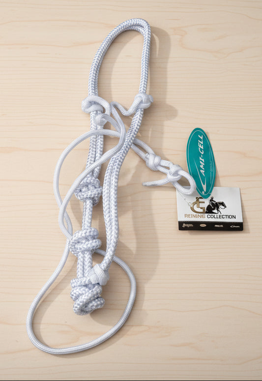 Muserolle en corde polypropylène LAMI-CELL François Gauthier, idéale pour l’entraînement du cheval