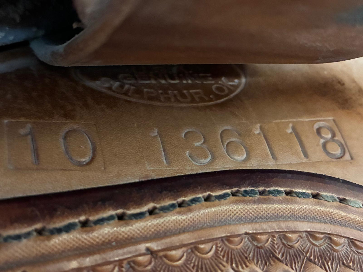 numéro de série de la selle billy cook 