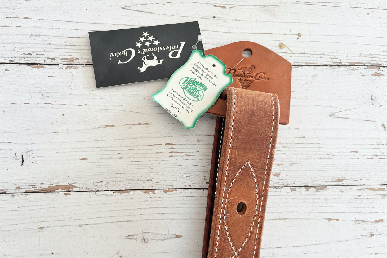 Off billet en cuir doublé et cousu Professional's Choice en cuir Hermann Oak pour selle western
