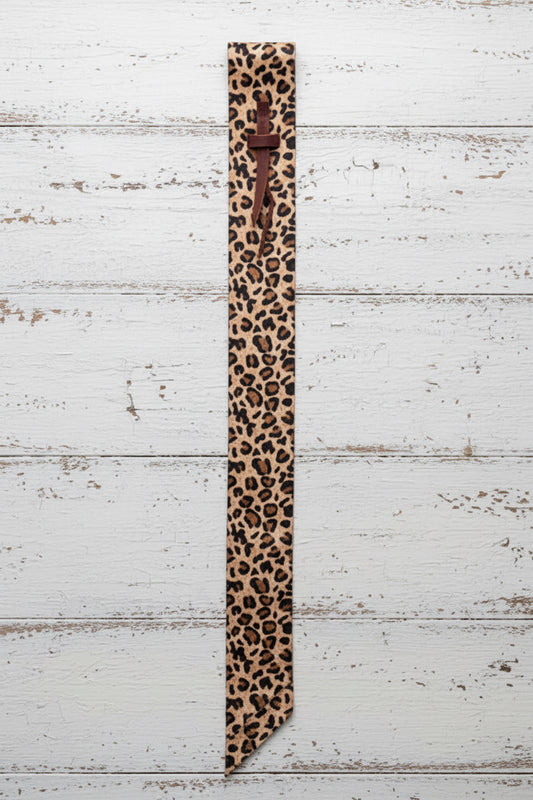 Off billet Weaver Leather en polyester motif leopard, résistant et stylé pour selle western