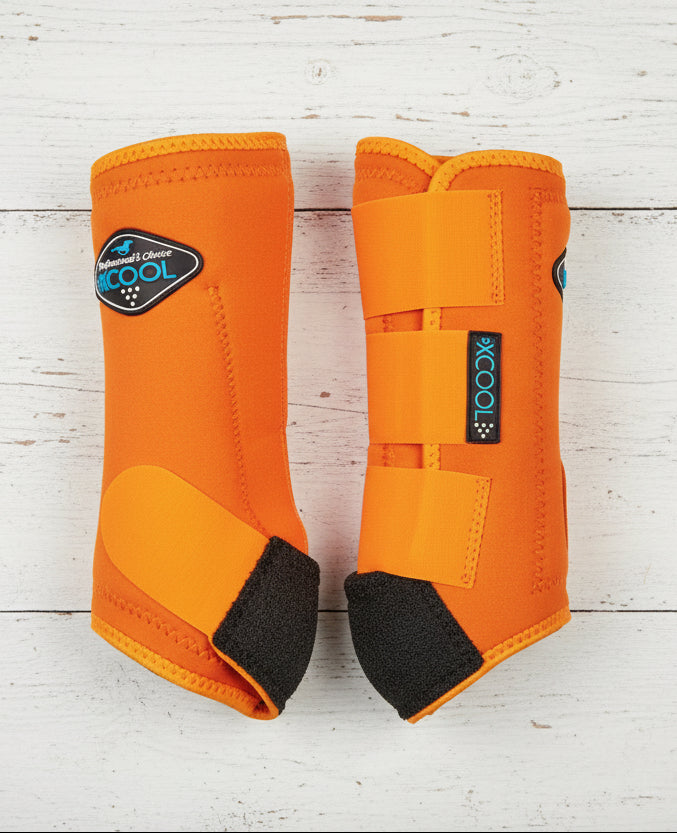 Guêtres western 2X Cool Professionals Choice haute performance orange

