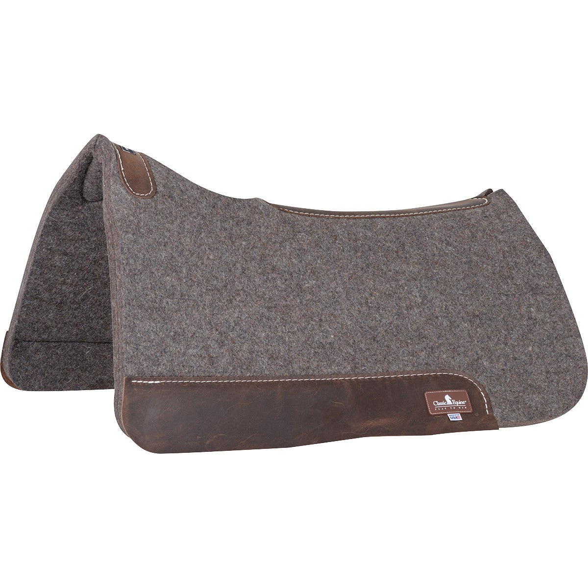 Tapis de selle western en feutre, maintien, protection et confort pour le dos du cheval, sans contact. sur le garrot du cheval