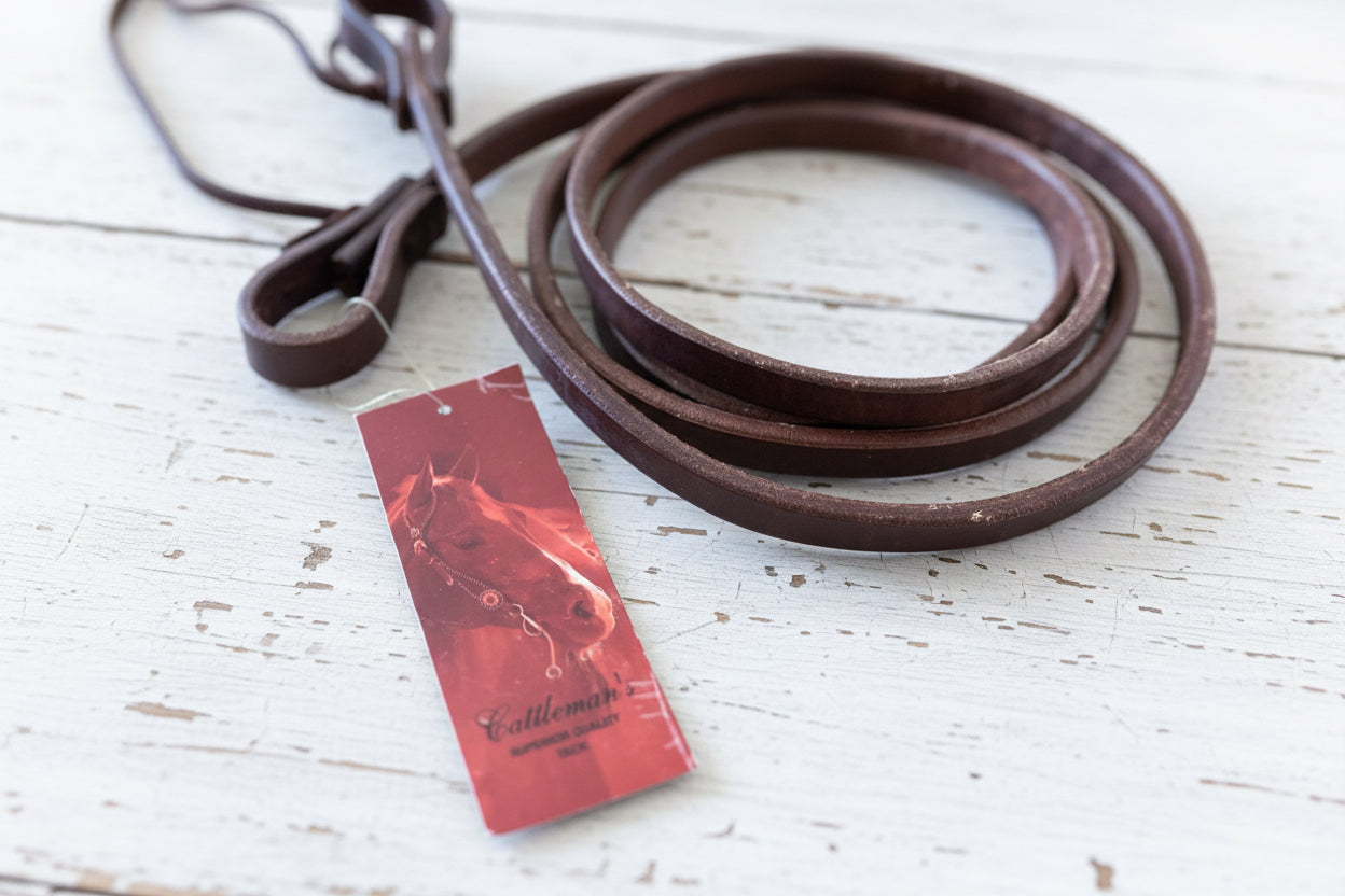 Rênes fermées reining en cuir Sadesa 1,6 cm