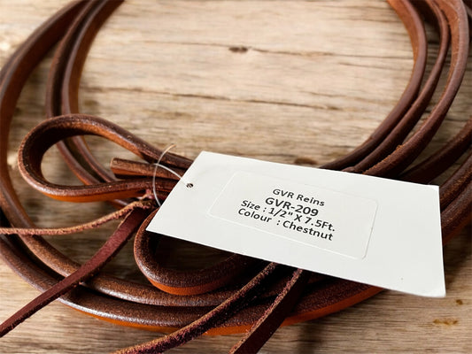 Rênes ouvertes western 1,3 cm en cuir souple et résistant