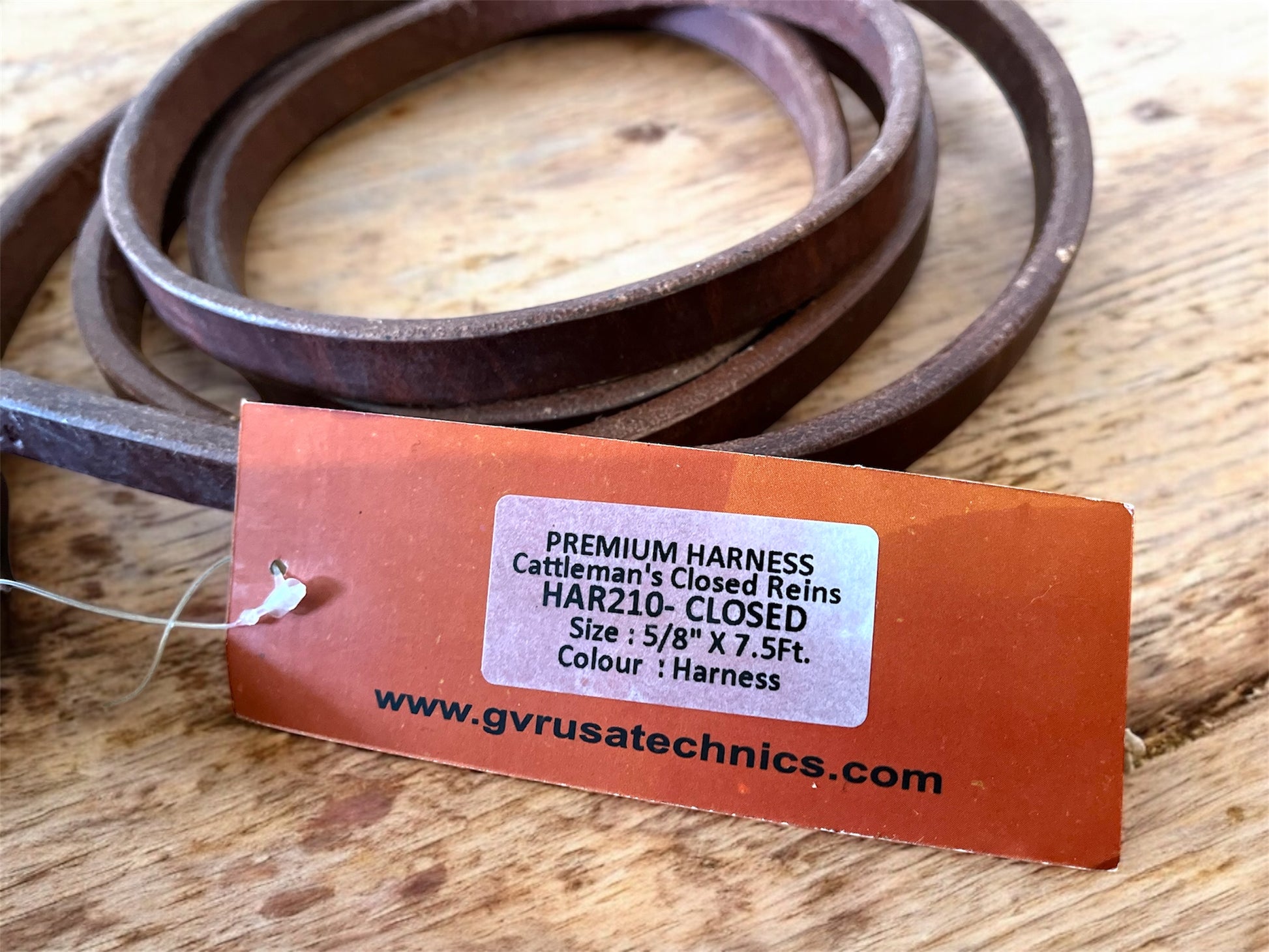 Rênes fermées reining cuir Sadesa 1,6 cm pour équitation western