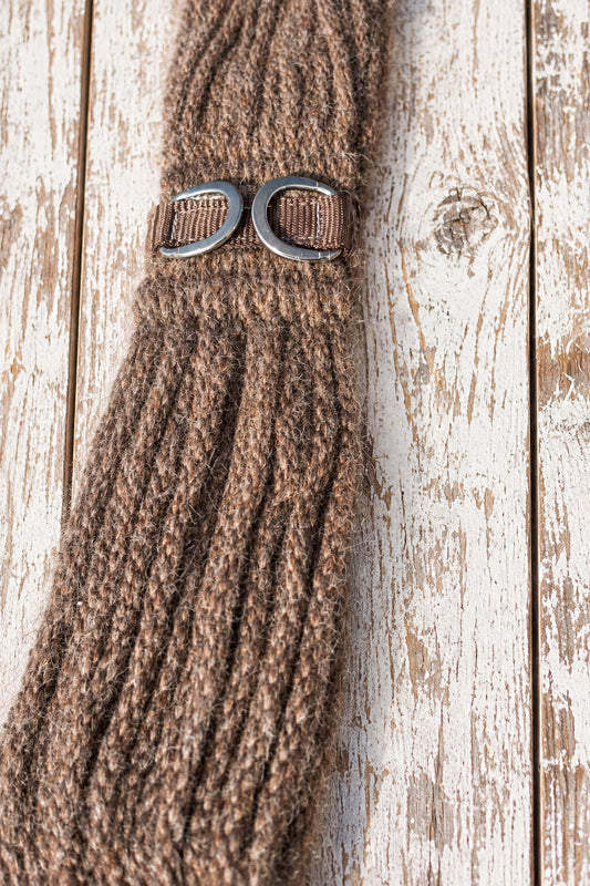 sangle mohair en alpaga classic equine zoom sur les brins 