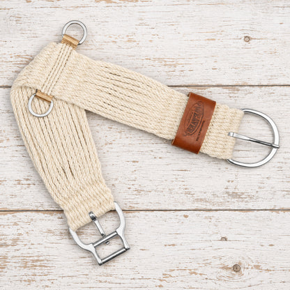 Sangle western Weaver Equine Smart Cinch straight 27 brins en mélange de mohair avec boucle inox Roll Snug