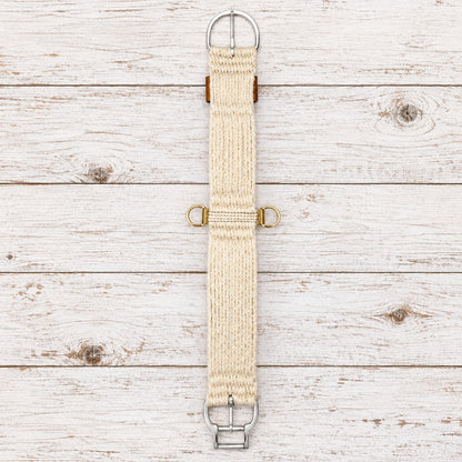 Sangle western Weaver Equine Smart Cinch 27 brins straight en mélange de mohair avec boucle inox Roll Snug, dessous