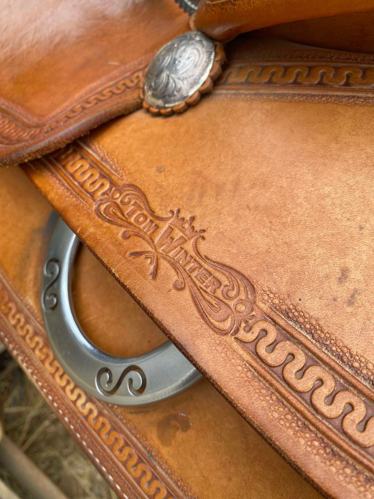 Selle western Tom Winter Reining arçon 56 siège 15,5 pouces