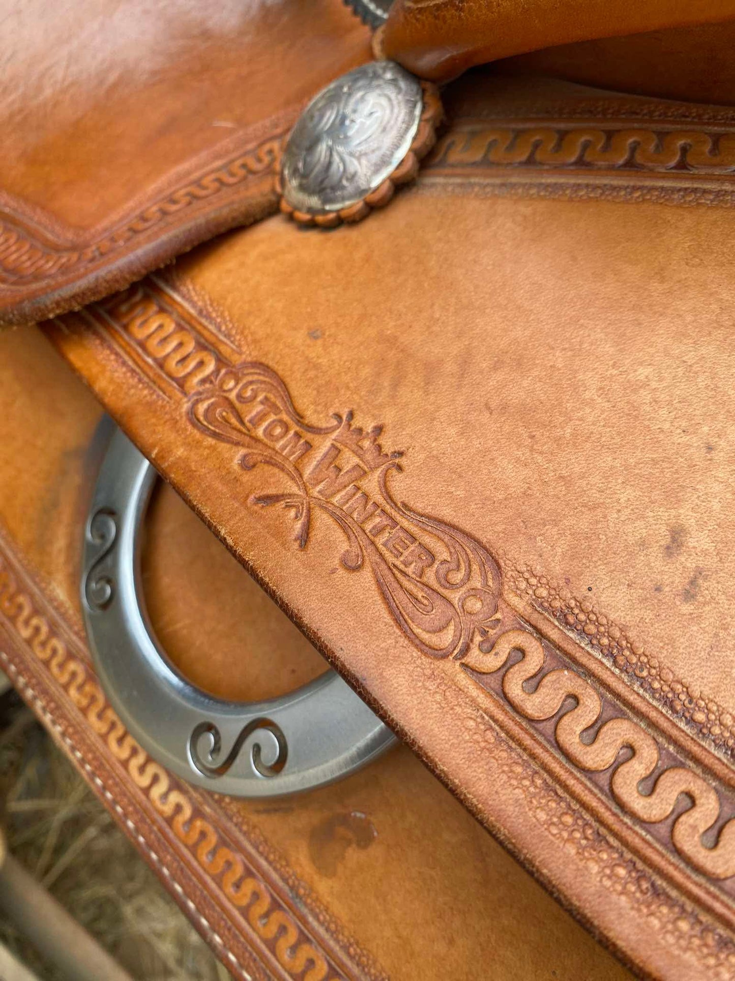 Selle western Tom Winter Reining arçon 56 siège 15,5 pouces