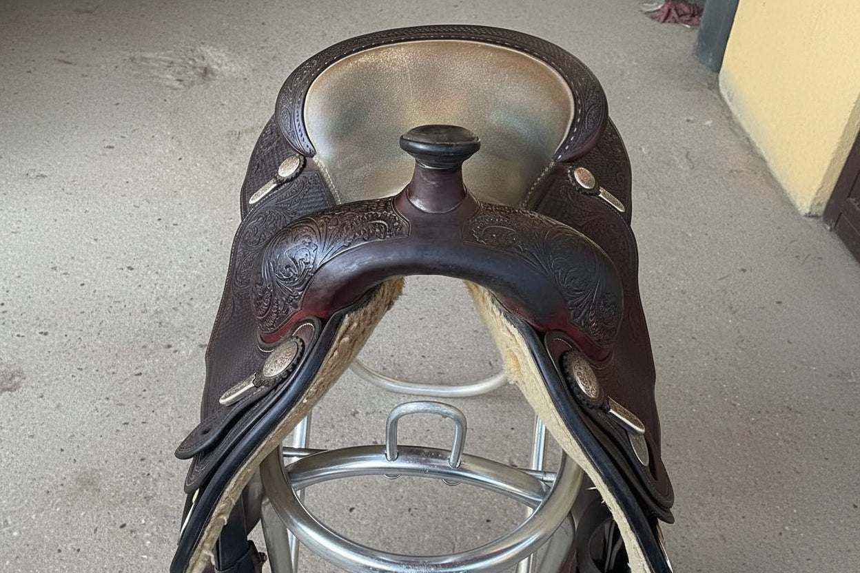 Selle western Bob Avila 16" – Arçon DL, siège double rembourré