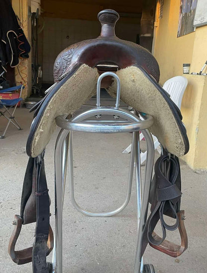 Selle western Bob Avila 16" – Arçon DL, siège double rembourré