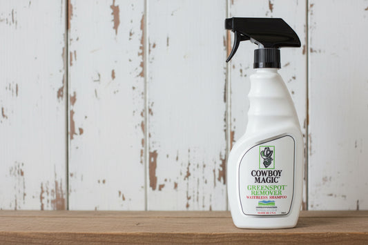 Cowboy Magic Green Spot Remover, shampoing sec pour cheval éliminant taches et salissures sans rinçage