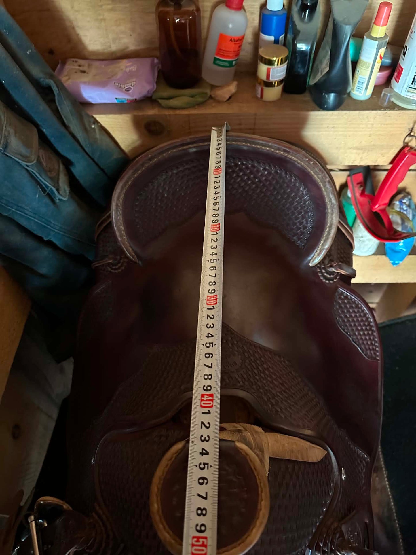 mesure du siege de la selle Billy Cook wade 16 pouce