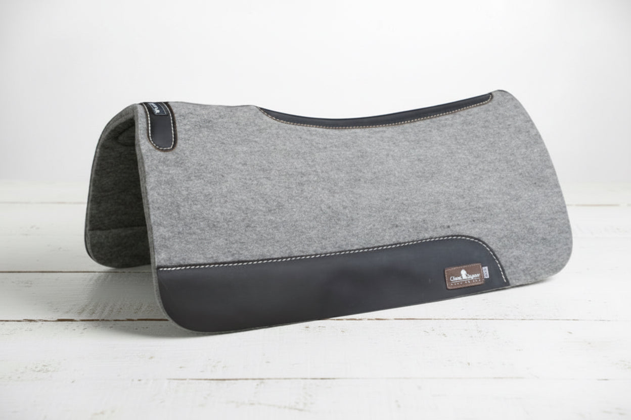 Pad en feutre pour tapis de selle western, absorption des chocs et confort optimal pour le cheval