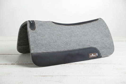 Pad en feutre pour tapis de selle western, absorption des chocs et confort optimal pour le cheval
