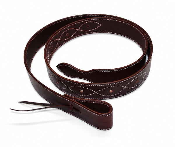 Tie Strap (sanglon) en cuir latigo pour selle western assurant un sanglage solide, précis et durable
